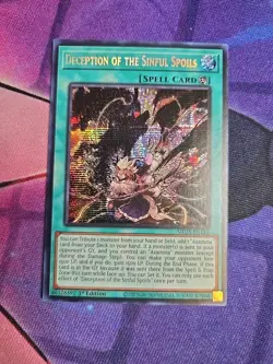 Yugioh Deception of the Sinful Spoils MP25-EN113 Prismatic Secret Rare NM - Image 1