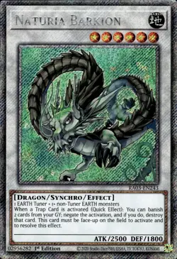 Naturia Barkion - Platinum Secret Rare 1st Edition RA03-EN243 - NM - YuGiOh - Image 1