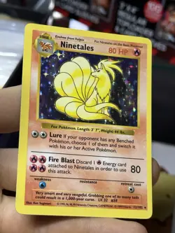 #2 Ninetales 12/102 SHADOWLESS Base Set 1999 Holo Rare WOTC Pokemon Card TCG - Image 4