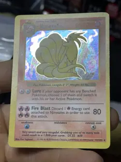 #2 Ninetales 12/102 SHADOWLESS Base Set 1999 Holo Rare WOTC Pokemon Card TCG - Image 5