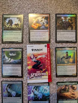 MTG Spiderman Collector Booster OPENED All Cards Included (2) - Image 3