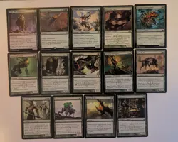 MTG Fynn The Fangbearer Deathtouch/Infect/Poison Theme lot. 14 Cards. - Image 1