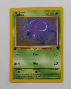 Zubat Pokemon Card 1st Edition Team Rocket Wotc 70/82 2000 Unplayed - Image 1