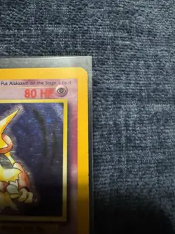Alakazam 1/102 Base Set Holo Rare Unlimited Pokemon TCG Card MP Condition - Image 3