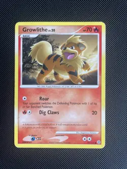 Growlithe 89/132 Common Pokemon Card (Secret Wonders) Common MP - Image 1