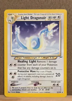 Light Dragonair Neo Destiny 22/105 Rare non-holo NM - ungraded Pokemon Card - Image 1