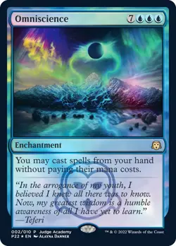 Omniscience [Judge Gift Cards 2022] Lightly Played Foil - Image 1