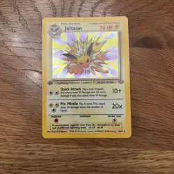 Pokemon Jolteon TCG Jungle 4/64 Holo 1st Edition Rare Card - Image 1
