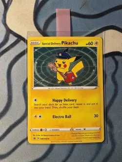 Special Delivery Pikachu SWSH074 SWSH: Sword & Shield Promo Cards Mint - Image 1