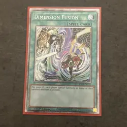 Dimension Fusion Platinum Secret Rare Card RA03-EN163 BONANZA - Image 1