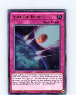 Yu-Gi-Oh TCG Jurassic Impact BLLR-EN030 1st Edition Ultra Rare Card NM - Image 1
