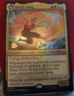 MTG Avatar Aang FOIL 2025 Prerelease Promo M Avatar: The Last Airbender 207 NM - Image 1