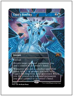 1x Ugin's Binding, Borderless Art, Magic the Gathering MTG NM - Image 1