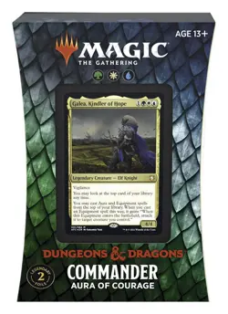 Magic MTG Adventures in the Forgotten Realms Commander Deck Aura of Courage - Image 1
