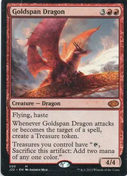 MTG: Jumpstart 2022: Goldspan Dragon: Lightly Played Condition - Image 1