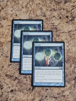 Mtg core set M12 common powerhouse PONDER x3 NM unplayed - Image 3