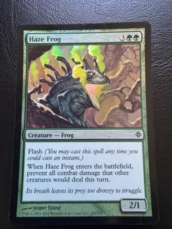 Haze Frog FOIL - NM - Rise Of The Eldrazi - Magic The Gathering - Image 1