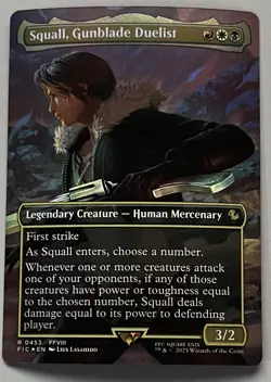 MTG FF Commander Squall, Gunblade Duelist Legendary Creature RARE FOIL #0453 - Image 1