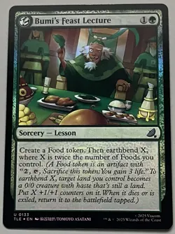 MTG Avatar: TLE Bumi’s Feast Lecture Sorcery - Lesson UNCOMMON FOIL #0133 - Image 1