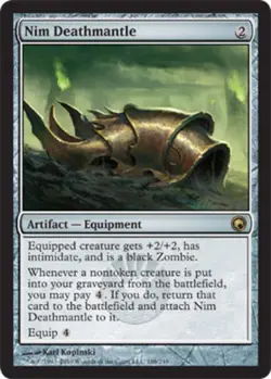 1 x Nim Deathmantle - Foil - Scars of Mirrodin - Light Play - MTG - Image 1