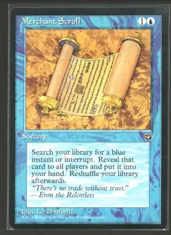 MTG Merchant Scroll Homelands Magic The Gathering - Image 1