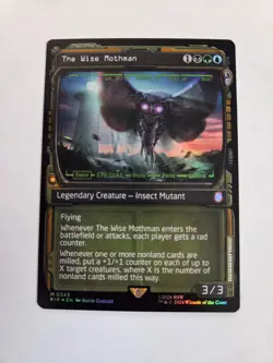 MTG Fallout-The Wise Mothman Foil-NM-Showcase-343 - Image 1