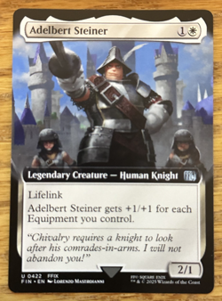 MTG Final Fantasy, Adelbert Steiner - Borderless - Image 1