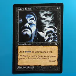 Dark Ritual Magic the Gathering MTG Tempest Authentic PL Commander EDH - Image 1
