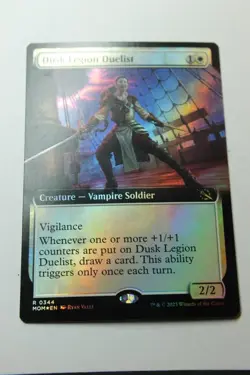 MTG Dusk Legion Duelist x1-Foil ExtArt-March of the Machine-Lightly Played - Image 1