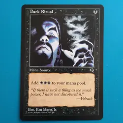 Dark Ritual Magic the Gathering MTG Tempest Authentic PL Commander EDH - Image 1