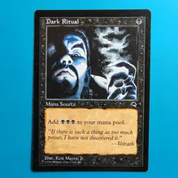 Dark Ritual Magic the Gathering MTG Tempest Authentic PL Commander EDH - Image 1