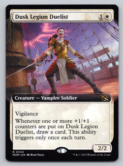 Dusk Legion Duelist Extended Art - March of Machine - MTG - Image 1