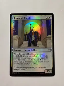 Reverent Hoplite - FOIL - MTG Theros Beyond Death - NM - Image 1