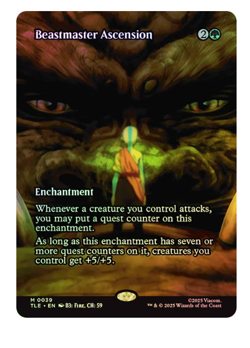 Beastmaster Ascension - Foil - Borderless Avatar MTG - Image 1