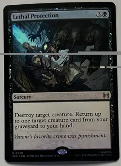 MTG Marvel’s Spider-Man Eternal Lethal Protection Sorcery RARE FOIL #0010 - Image 1