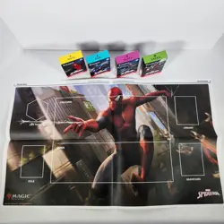 Magic The Gathering Spider-Man Welcome Decks & NYCC 2025 Promo Playmat Newspaper - Image 4