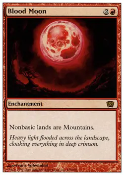 1x Blood Moon Light Play, English 8th Edition MTG Magic - Image 1