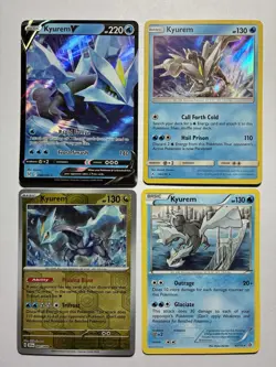 Kyurem Pokemon Card Lot - Kyurem V, Holos - NM/LP Gift Set - Image 1