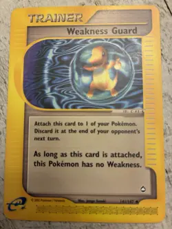 Pokemon TCG Weakness Guard #141/147 Trainer TCG Aquapolis LP. Bubble Charmander - Image 1