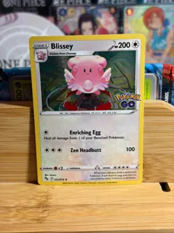 BLISSEY 052/78 Pokemon GO Cosmos Holo Rare Blister Promo TCG Near Mint - Image 1