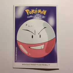 Pokemon - Electrode - Dunkin Boomer Sticker - #101/150 - 2000 - Image 1