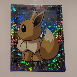 Pokemon - Eevee - Topps Merlin Sticker - Series 1 - #S21/36 - Holo - 1999 - Image 1