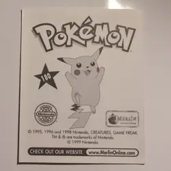 Pokemon - Charizard - Topps Merlin Sticker - Series 1 - #180/240 - 1999 - Image 2