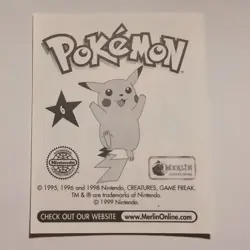 Pokemon - Charizard - Topps Merlin Sticker - Series 1 - #6/240 - 1999 - Image 2