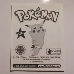 Pokemon - Cubone - Topps Merlin Sticker - Series 1 - #104/240 - 1999 - Image 2