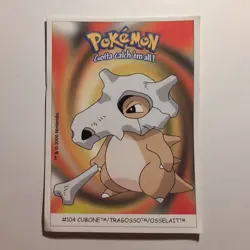 Pokemon - Cubone - Dunkin Boomer Sticker - #104/150 - 2000 - Image 1