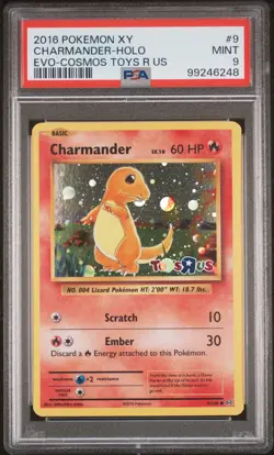 Charmander Toys R Us Stamped XY Evolutions #9/108 Pokemon PSA 9 - Image 1