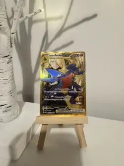 Pokemon TCG Destined Rivals Cynthia's Garchomp EX Card 241/182 Gold - Image 1