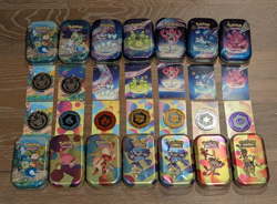 14x EMPTY ASSORTED POKEMON TCG MINI TINS - NO PACKS - Image 1