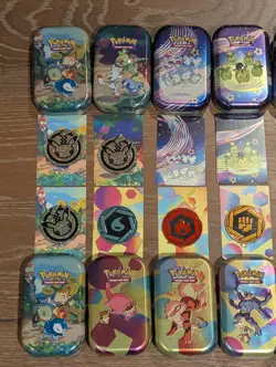 14x EMPTY ASSORTED POKEMON TCG MINI TINS - NO PACKS - Image 2